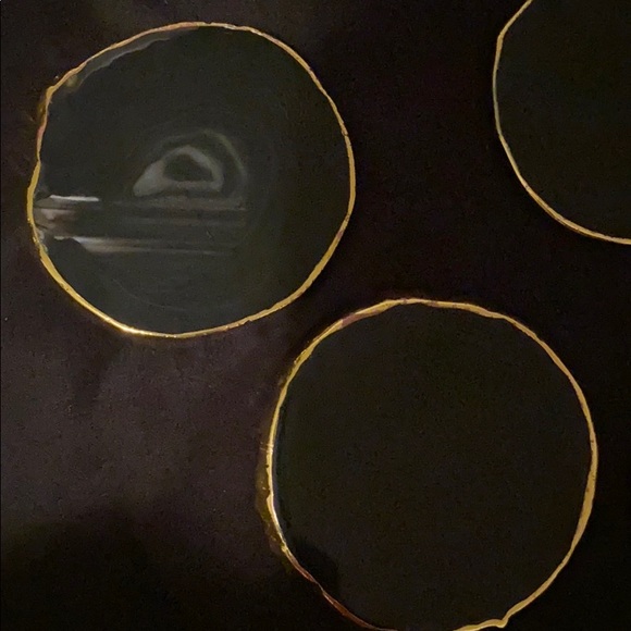 Set of 4 Agate Coasters - Picture 2 of 4